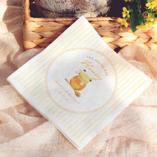 She Found Her Honey Bridal Shower Napkin