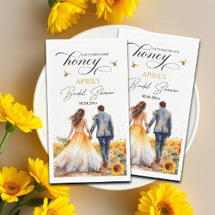 She Found Her Honey Bridal Shower Napkin