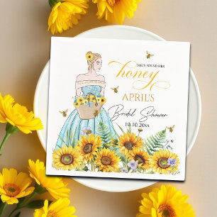 She Found Her Honey Bridal Shower   Napkin