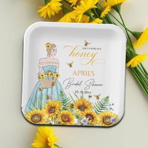 She Found Her Honey Bridal Shower   Paper Plate