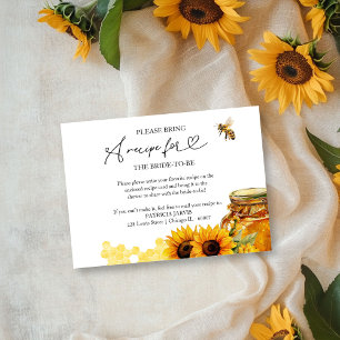 She Found Her Honey Bridal Shower Recipe Request Invitation