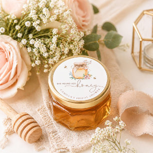 She Found Her Honey Bridal Shower Sticker