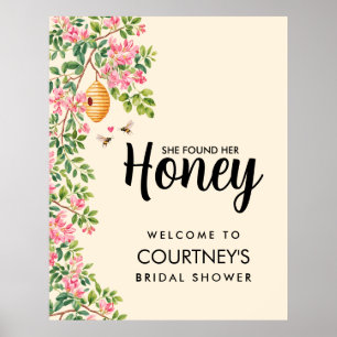 She Found Her Honey Bridal Shower Welcome Sign