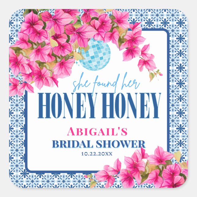 She found her HONEY HONEY Square Sticker (Front)
