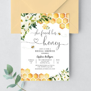 She Found Her Honey Rustic Bridal Couple Shower Invitation