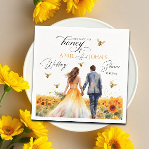 She Found Her Honey Wedding Shower  Napkin