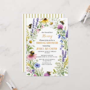 She found her Honey Wildflower Bridal Shower  Invitation