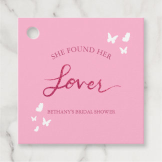 She Found Her Lover Bridal Shower Favour Tags