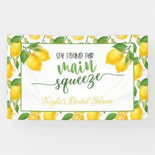 She Found Her Main Squeeze Bridal Shower Banner