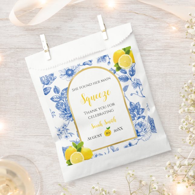 She Found Her Main Squeeze Bridal Shower Favour Bags (Clipped)