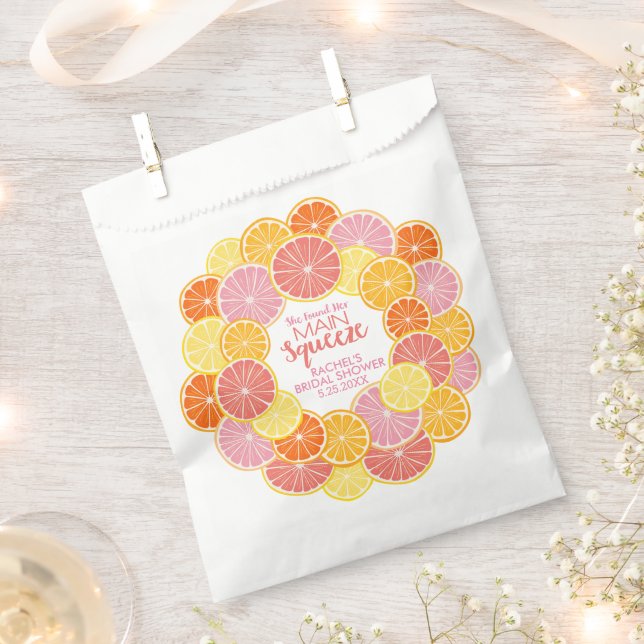 She Found Her Main Squeeze Bridal Shower Favour Bags (Clipped)