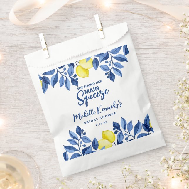 She Found Her Main Squeeze Bridal Shower  Favour Bags (Clipped)