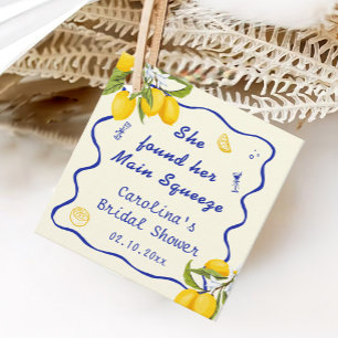 She Found Her Main Squeeze Bridal Shower Favour Tags