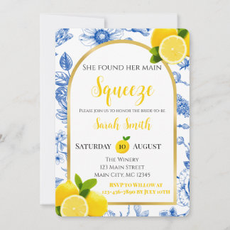 She Found Her Main Squeeze Bridal Shower Invitatio Invitation