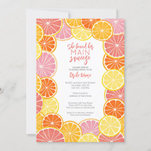 She Found Her Main Squeeze Bridal Shower Invitation