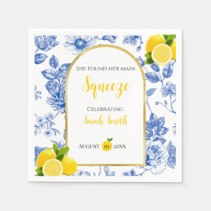 She Found Her Main Squeeze Bridal Shower Napkin