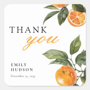 She Found Her Main Squeeze Bridal Shower Square Sticker