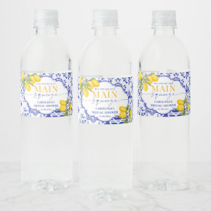She Found Her Main Squeeze Bridal Shower  Water Bottle Label