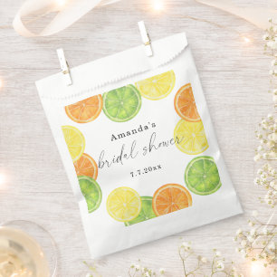 She Found Her Main Squeeze Citrus Bridal Shower Favour Bags