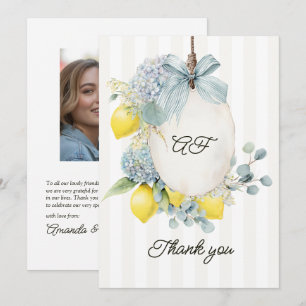 She Found Her Main Squeeze Floral Bridal Shower Thank You Card