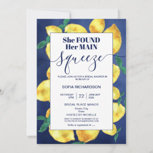 She found her main squeeze lemon BOHO SUMMER Invit Invitation