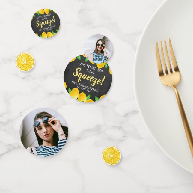 She Found Her Main Squeeze Lemon Bridal Shower Confetti (Group)