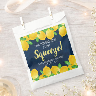 She Found Her Main Squeeze Lemon Bridal Shower Favour Bags