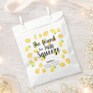 She Found Her Main Squeeze Lemon Bridal Shower Favour Bags
