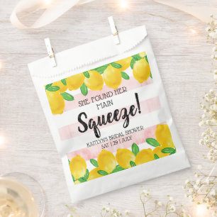 She Found Her Main Squeeze Lemon Bridal Shower Favour Bags