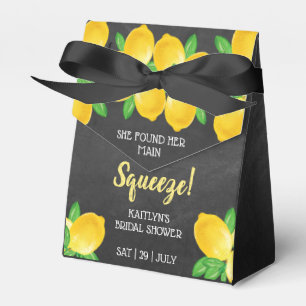 She Found Her Main Squeeze Lemon Bridal Shower Favour Box