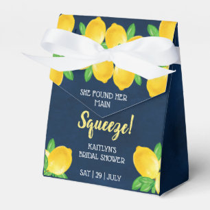 She Found Her Main Squeeze Lemon Bridal Shower Favour Box