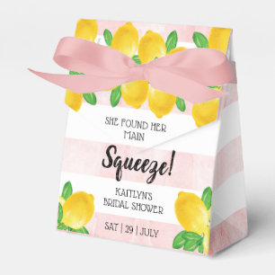 She Found Her Main Squeeze Lemon Bridal Shower Favour Box