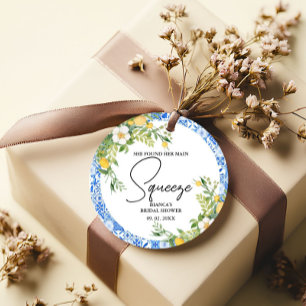 She found her main squeeze lemon Bridal Shower Favour Tags