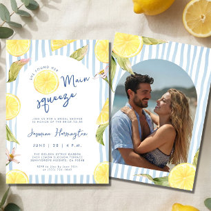 She Found Her Main Squeeze Lemon Bridal Shower Invitation