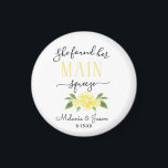 She Found Her Main Squeeze Lemon Wedding Pillow Co Magnet<br><div class="desc">She Found Her Main Squeeze Lemon Wedding Magnet Favour</div>