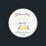 She Found Her Main Squeeze Lemon Wedding Pillow Co Magnet<br><div class="desc">She Found Her Main Squeeze Lemon Wedding Magnet Favour</div>