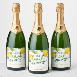 She Found Her Main Squeeze Sparkling Wine Bottle L Sparkling Wine Label