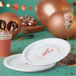 She Found Her Maine Squeeze Coastal Lobster Paper Plate