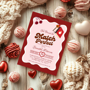 She found her match Bridal Shower Invitation