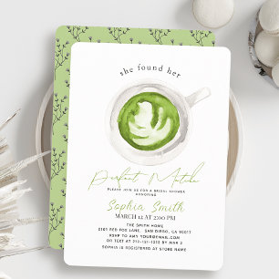 She found her Perfect Matcha Bridal Shower Invitation