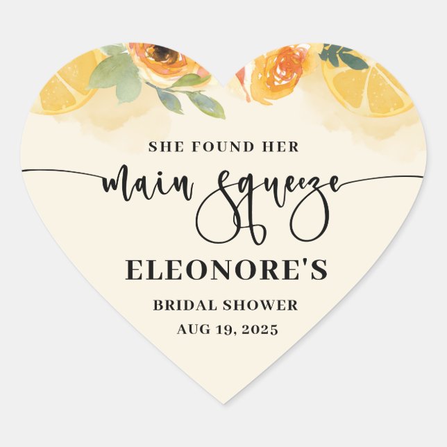 She Found her Squeeze Bridal Shower Envelope Seal (Front)