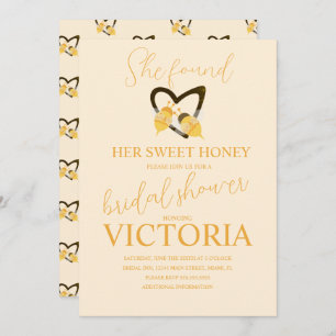 She found her sweet honey Bee Bridal Shower  Invitation