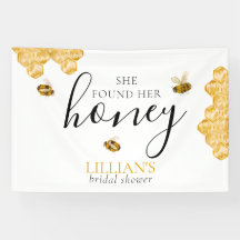 She Founder Her Honey Bee Bridal Shower Banner