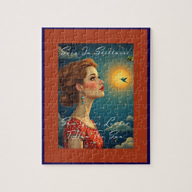 She Glows Louder Than the Sun Jigsaw Puzzle (Vertical)