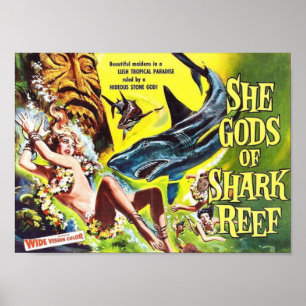 She Gods of Shark Reef Poster