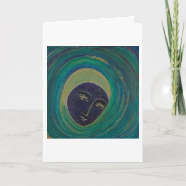 "She Hears Our Cries" Greeting Card, Poem Inside Card (Front)