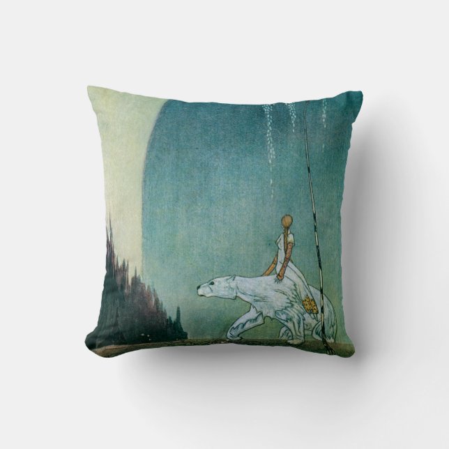 She Held Tight to the Bear Kay Nielsen Cushion (Front)