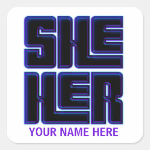 She Her Big and Bold  Square Sticker