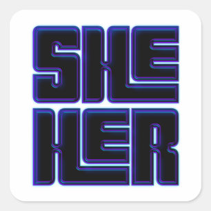 She Her Big and Bold  Square Sticker