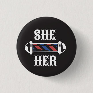 SHE/HER Pronoun Button